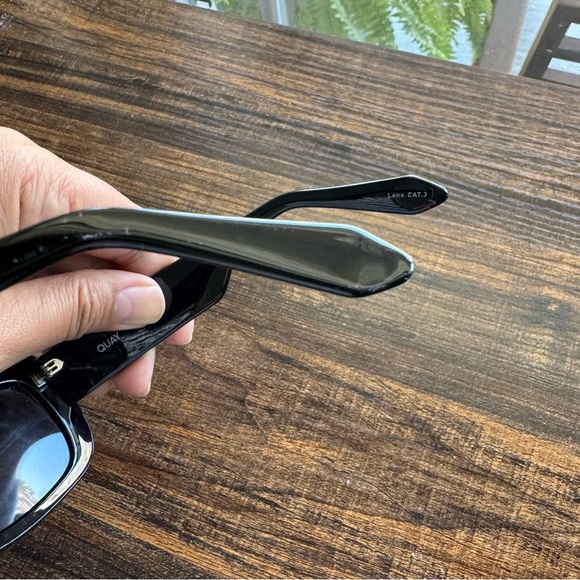 Quay Black Yada Yada Sunglasses - Picture 11 of 12